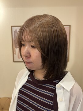 ラヴィズム 名駅店(LUVISM) ダブルカラー/ベージュ/ボブ/ミディアム/レイヤー/艶カラー