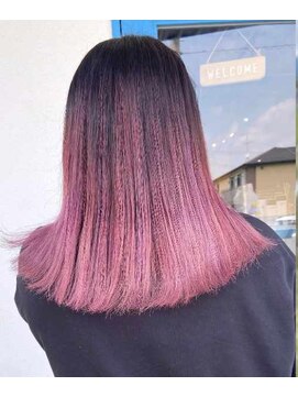 ヘアーメイク コラソン(hair make corazon) 似合わせカットメルティカラー着物フェミニンロング