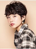ショート×パーマ