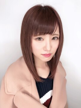 リジョイスヘア(REJOICE hair) 【REJOICE hair】キュートストレート!ピンクブラウン担当Mido