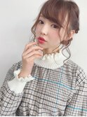 モテ髪アップスタイル×ブラウニー