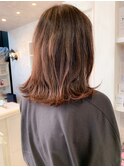 福山美容院イルミナカラー人気Caaryピンクカラー/ピンクブラウン