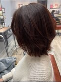 くびれボブ×レッドブラウン