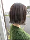 ハイライト×切りっぱなしボブ【大分】