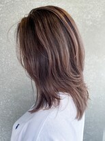 アイティーバイアルバム 下北沢店(IT by ALBUM)&nbsp;ウルフバレイヤージュ_ショコラベージュボブルフ_ba351432