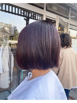 ミニム ヘアー(minim hair) 【minim×岩田】パープルボブ