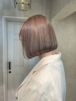 ゼスト クレス(ZEST Cres)&nbsp;【cres奈佳子】大人ベージュ×切りっぱなしボブ