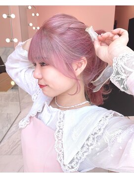 ルイ(LOUIS) 【 LOUIS 】アーニャピンクと韓国式おくれ毛カット