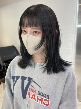 アルバム 池袋(ALBUM) 顔まわりレイヤー_セクションカラーペールベージュ_ba392301