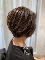 30代40代50代大人可愛いくびれショート脱白髪染めハイライト