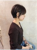 耳掛けボブショート