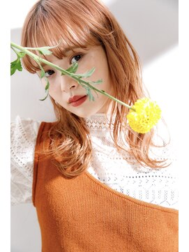 リノナ(Linona) フリンジバング ベイビーピンク テラコッタ【LINONA】