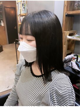 ルーシーバイパム 恵比寿(Lucy by PAM.) 縮毛矯正×ブルーブラック