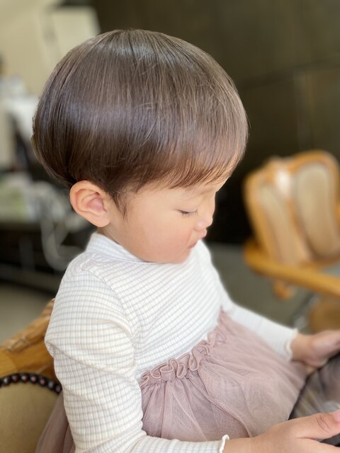 ２才可愛いマッシュショート