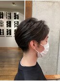 センターパート  ビジネスヘア メンズヘア