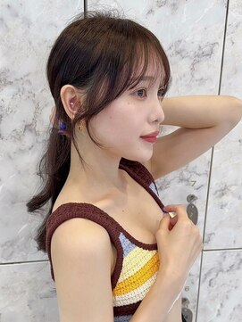 シーシンジュク 新宿南口(Sea shinjuku) 韓国風前髪×レイヤーカット【髪質改善/新宿/レイヤーカット】