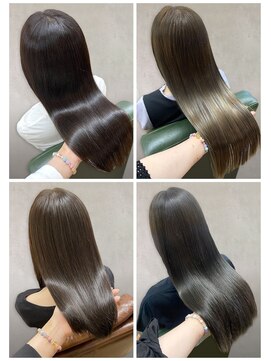 美容室フルール 20代30代40代髪質改善酸熱トリートメント艶感ストレート