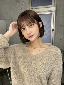 サンド 池袋(sand) 美髪/ショート/切りっぱなしボブ/ピンクブラウン