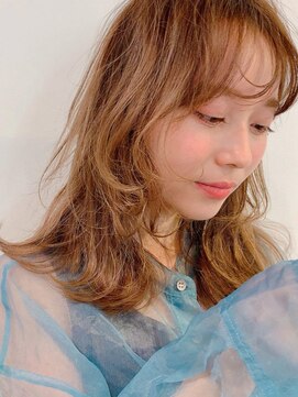 ディッセンバー 渋谷(December) 『December』透け感ミルクティーベージュ×ミディアムレイヤー