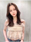 ブリーチ 学割 オリーブベージュ レイヤーカット リタッチ16