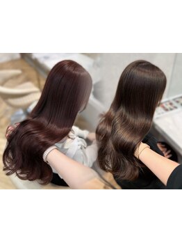 【カット+カラー+Tr￥8400】韓国スタイルには染めても巻いても圧倒的＜ツヤ＞究極の髪質改善を追求[銀座]