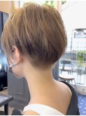 【SHARON 原宿】20代30代40代アッシュベージュ ハンサムショート