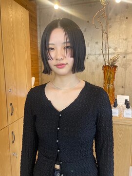 カフネ ジュントス ヨロ(Cafune' juntos YOLO) ボブ×ステップカット×顔まわりレイヤー20代　　30代◎