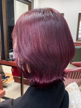 ヘアークリアー 春日部 おしゃれな大人のレッドカラー チェリーレッド