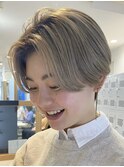 天神大名ショートボブパーマタッセルボブ顔周りレイヤーカット
