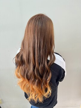 イーエル グランデ(e.ll grande) オレンジ裾カラー♪