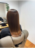 ブラウン・艶髪・ストレート・髪質改善・ナチュラル・韓国風