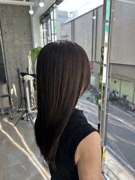 ディジョン 自由ヶ丘(Dijon) 韓国顔まわりレイヤーカットグレージュオリーブベージュブラウン