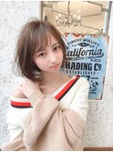 暗めカラーグランマッシュデザインカラーフェイスフレーミング