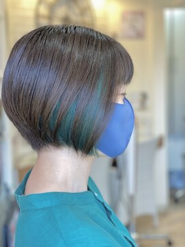 ヘアーアンドライフ ハート(hair&life HEART) インナーカラー【グリーン】