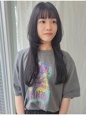 ロング　レイヤースタイル