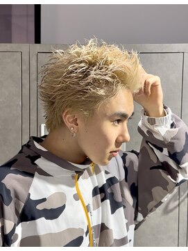 テクト バイアッシュ 吉祥寺店(Tect by Ash) ザクザクスパイキーショートブロンドベージュ