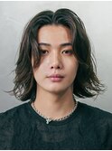 メンズミディアム　メンズボブ　シースルーボブ