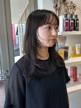 オルセン(OLSEN) セミロング/レイヤー/インナーレイヤー/ラベンダーグレージュ