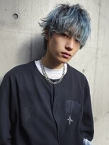 イル プラス 原宿(iLe.+) MEN’S HAIR/サーフカール/刈り上げセンターパート/ブリーチ
