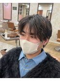 メンズヘア2/14リバースセンターパート