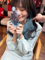 ヲタクに美容室は難しい。&nbsp;リムル/アニメカラー/推しカラー水色/インナー推しカラー