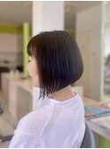【トライスター】メリハリ前下がりボブ
