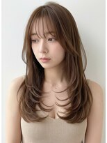 ティファ 自由が丘店(Tiffa)&nbsp;顔周りレイヤー×透明感カラーで魅せる。旬の小顔似合わせカット