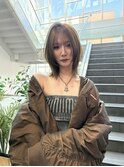bob layer × olive beige