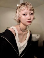 テトヘアー(teto hair)&nbsp;ハイトーンショート/ホワイトブロンド/ウルフ/デザインカラー
