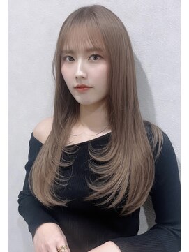 ココロヘアー 住吉店(Cocolo hair) ミルクティーベージュカラー×レイヤーカット×PRトリートメント