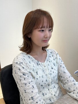 ジーナ 吉塚(Zina) くびれ巻き×シナモンベージュ【福田れん】吉塚美容室 髪質改善