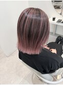華やか艶感☆立体感ピンクバレイヤージュ！