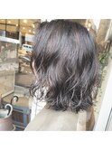 黒髪×ハイライト