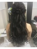 編み込みダウンスタイル　egerie lab.スタイル